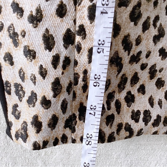 Diane Von Furstenberg Arianna Dress Woman’s Size 8 Leopard Print Black Back - Picture 13 of 14